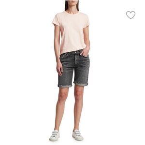 Rag & Bone Rosa Mid-Rise Denim Walking Shorts
